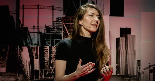 Juno Mac giving a TEDx talk